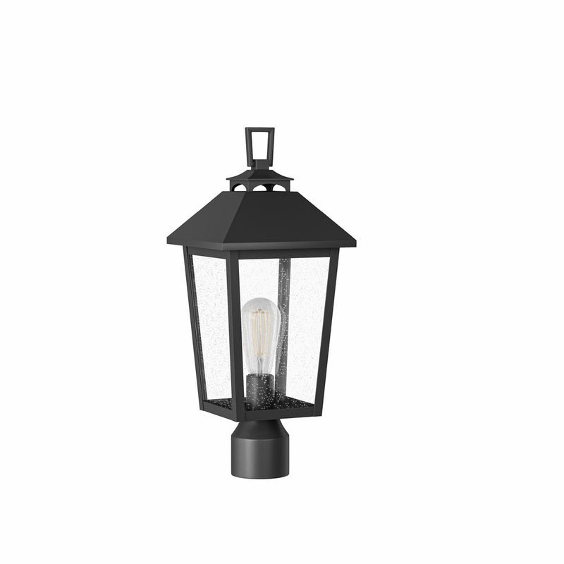 Lighting One E V1-28201MB LED Post Mount or Pier Top Lantern, Museum Black
