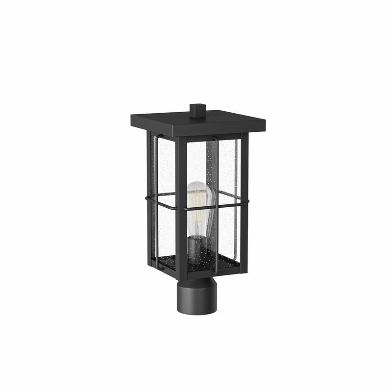 Lighting One E V1-29801MB LED Post Mount or Pier Top Lantern, Museum Black