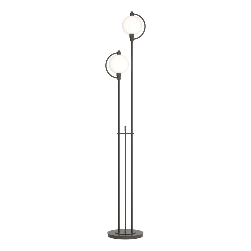 Hubbardton Forge 242210-SKT-07-GG0436 Two Light Floor Lamp, Dark Smoke