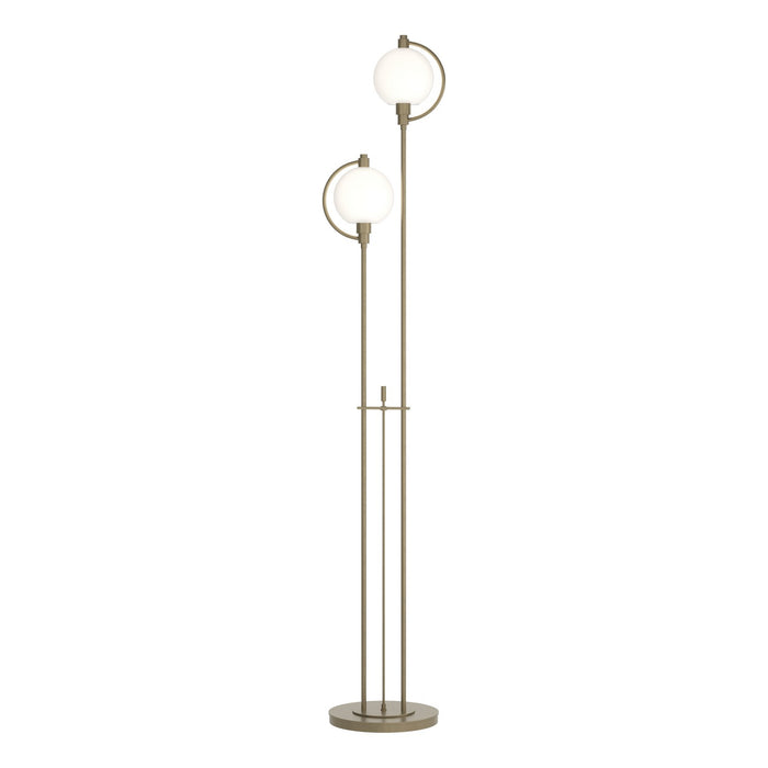 Hubbardton Forge 242210-SKT-84-GG0436 Two Light Floor Lamp, Soft Gold