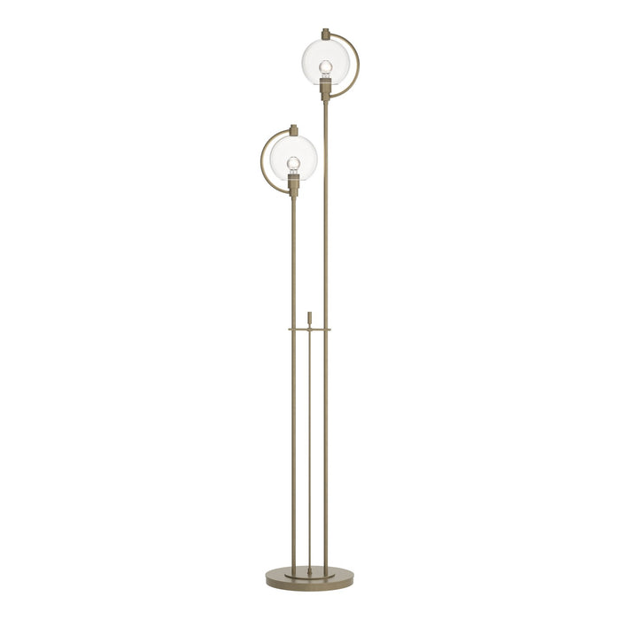 Hubbardton Forge 242210-SKT-84-ZM0436 Two Light Floor Lamp, Soft Gold