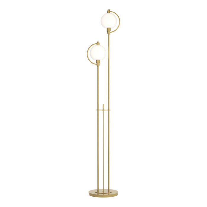 Hubbardton Forge 242210-SKT-86-GG0436 Two Light Floor Lamp, Modern Brass