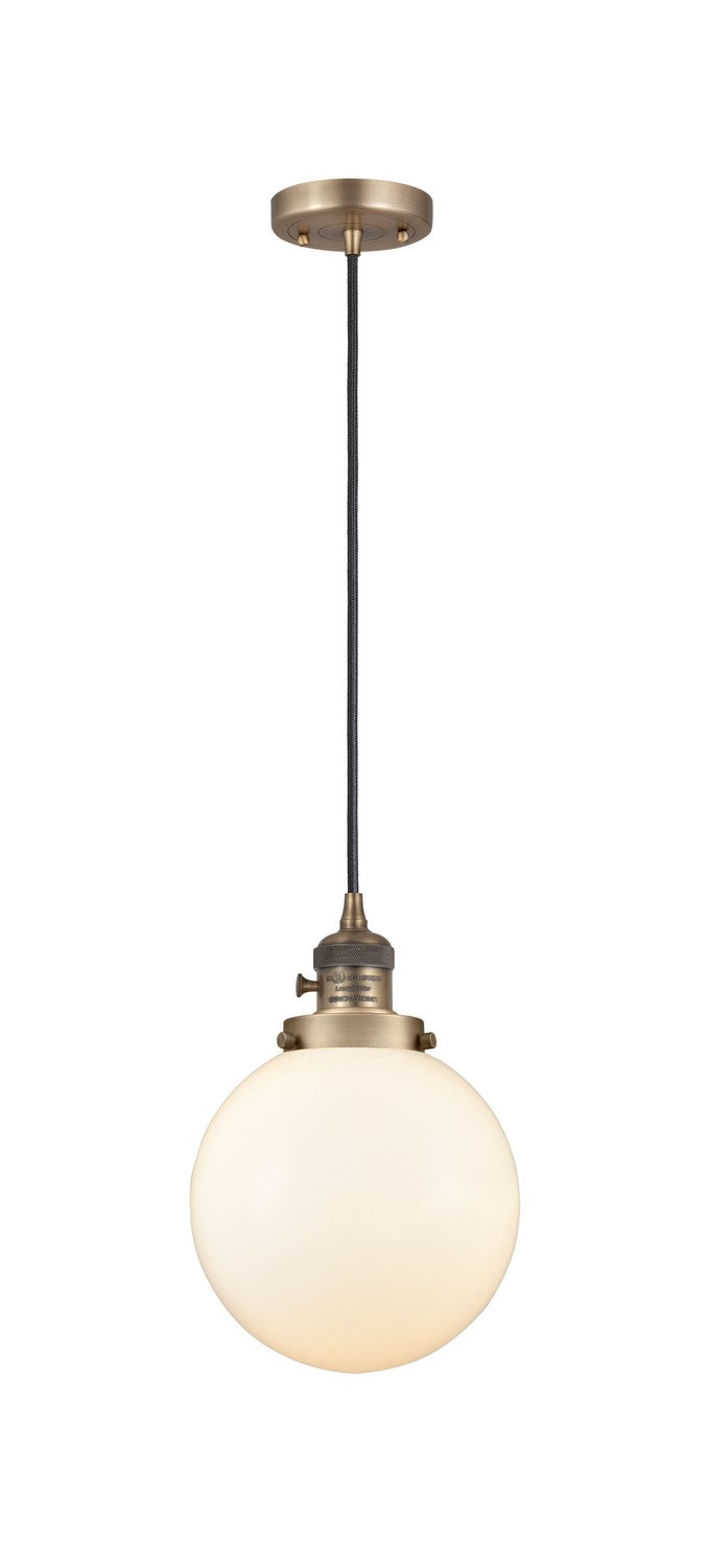 Innovations 201CSW-BB-G201-8-LED LED Mini Pendant, Brushed Brass