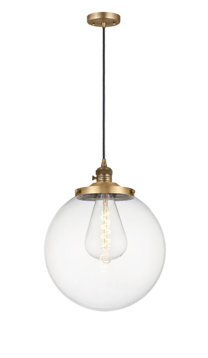 Innovations 201CSW-BB-G202-14 One Light Mini Pendant, Brushed Brass