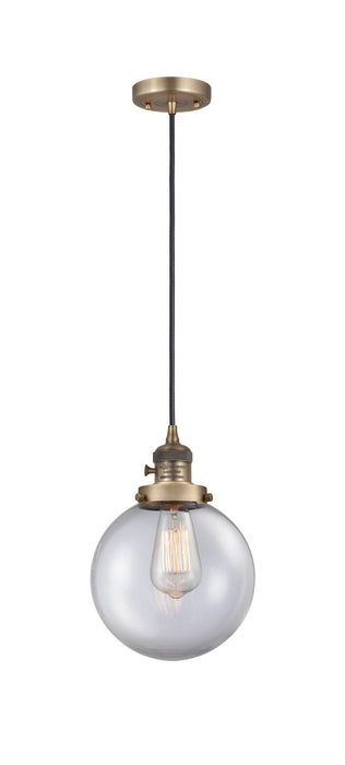 Innovations 201CSW-BB-G202-8-LED LED Mini Pendant, Brushed Brass