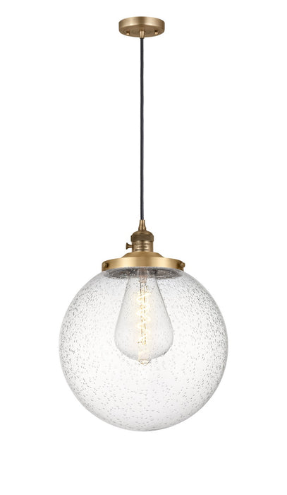 Innovations 201CSW-BB-G204-14 One Light Mini Pendant, Brushed Brass