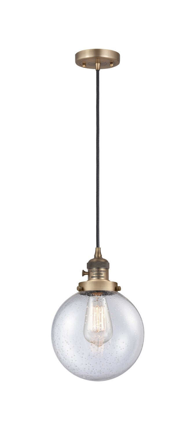 Innovations 201CSW-BB-G204-8-LED LED Mini Pendant, Brushed Brass
