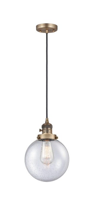 Innovations 201CSW-BB-G204-8-LED LED Mini Pendant, Brushed Brass