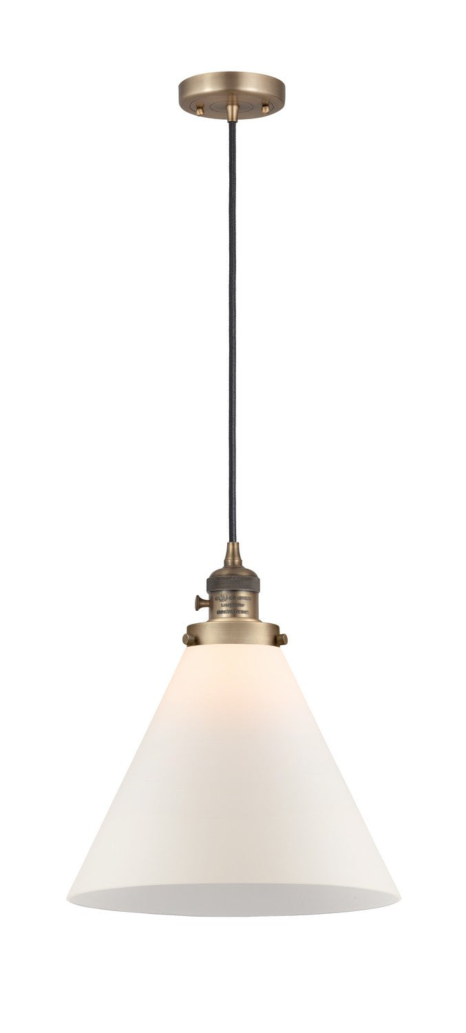 Innovations 201CSW-BB-G41-L One Light Mini Pendant, Brushed Brass