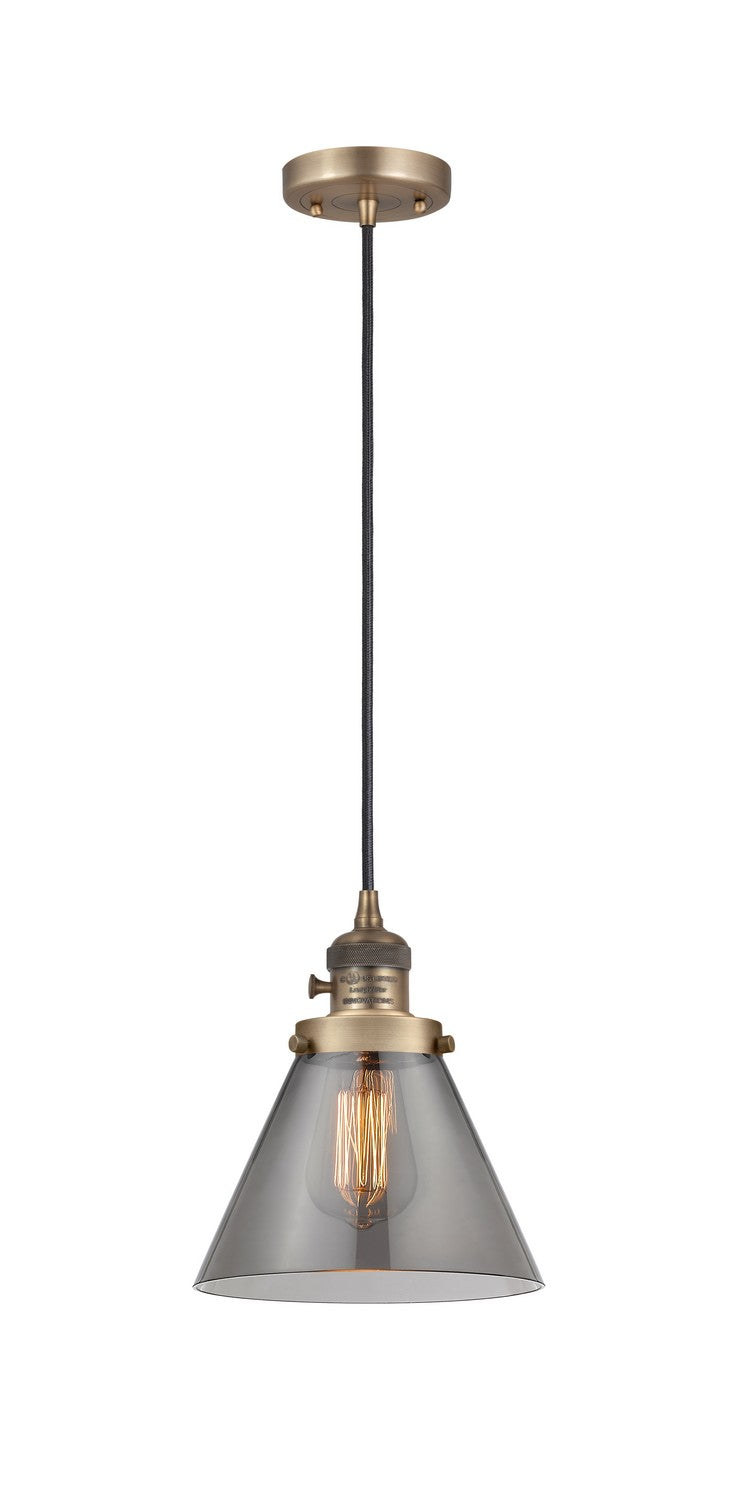 Innovations 201CSW-BB-G43 One Light Mini Pendant, Brushed Brass