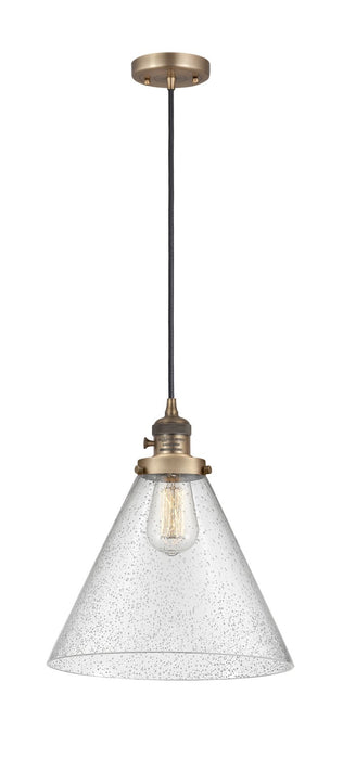Innovations 201CSW-BB-G44-L One Light Mini Pendant, Brushed Brass