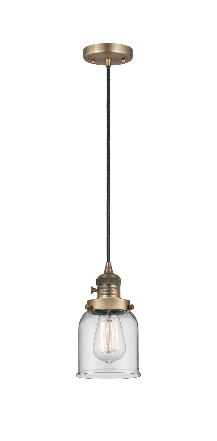 Innovations 201CSW-BB-G52 One Light Mini Pendant, Brushed Brass
