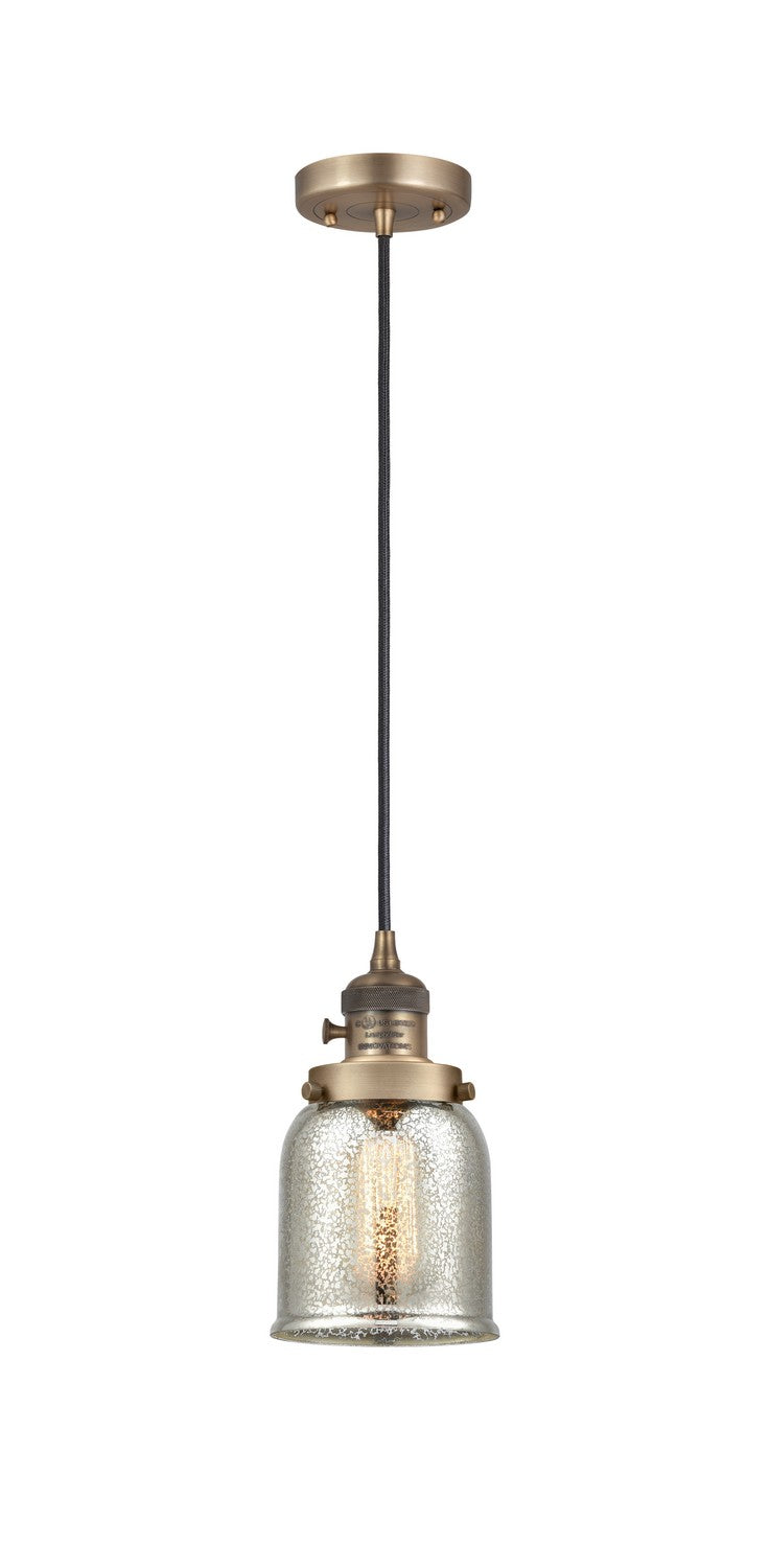 Innovations 201CSW-BB-G58 One Light Mini Pendant, Brushed Brass
