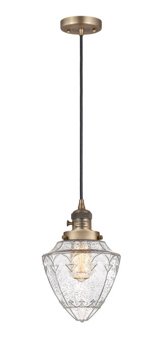 Innovations 201CSW-BB-G664-7-LED LED Mini Pendant, Brushed Brass