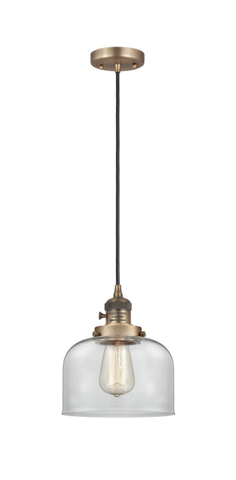 Innovations 201CSW-BB-G72 One Light Mini Pendant, Brushed Brass