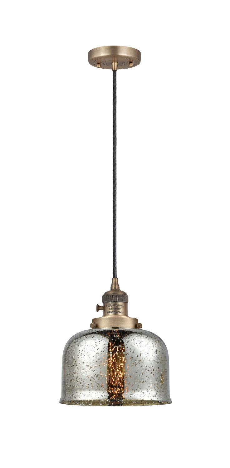Innovations 201CSW-BB-G78 One Light Mini Pendant, Brushed Brass