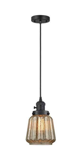 Innovations 201CSW-BK-G146 One Light Mini Pendant, Matte Black