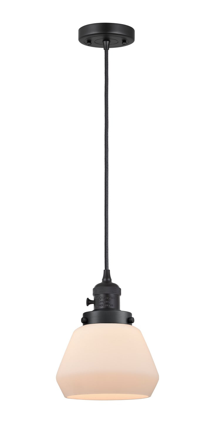 Innovations 201CSW-BK-G171 One Light Mini Pendant, Matte Black