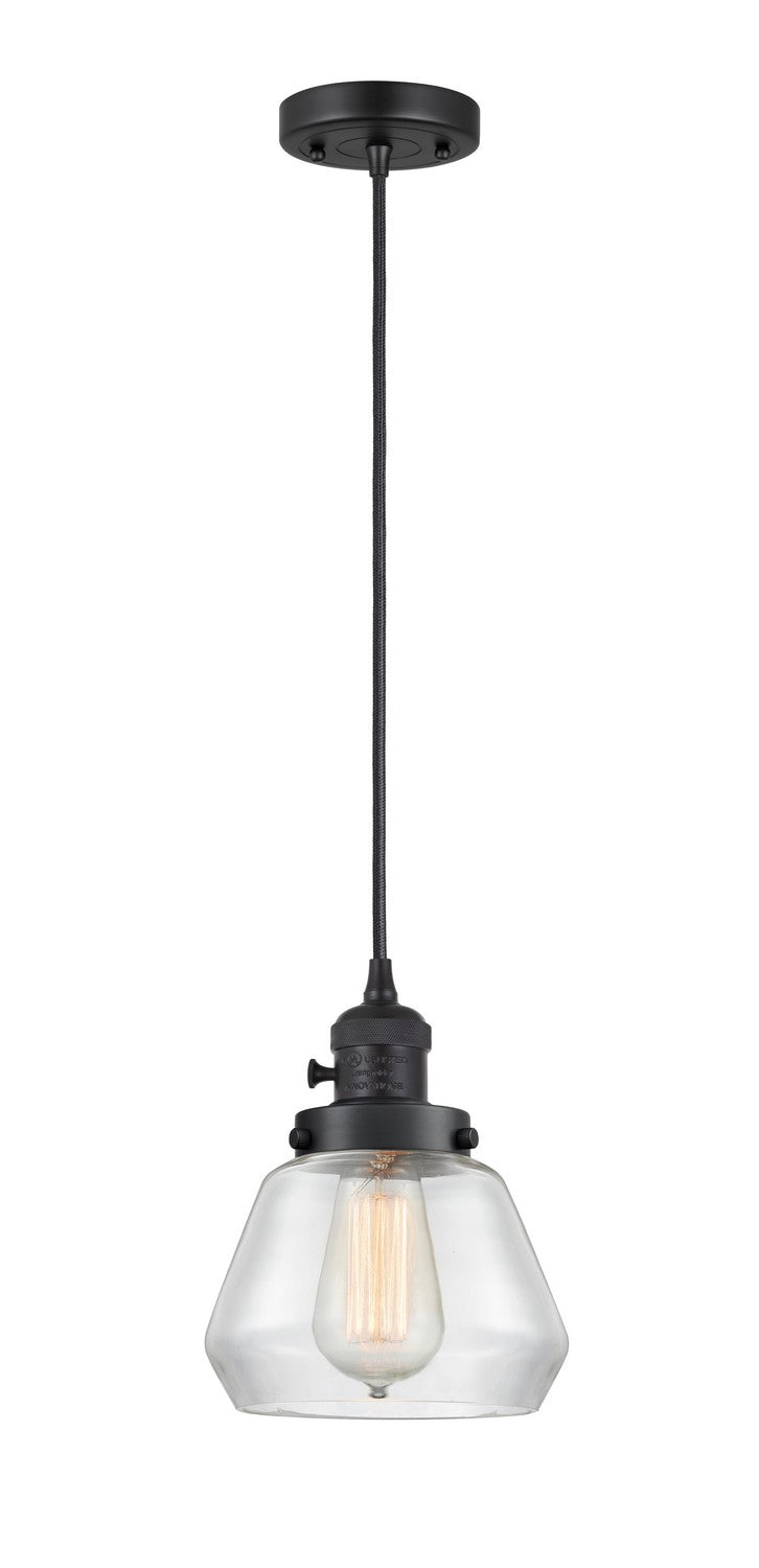 Innovations 201CSW-BK-G172 One Light Mini Pendant, Matte Black