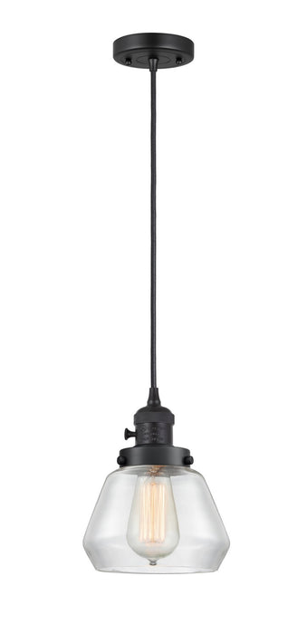 Innovations 201CSW-BK-G172 One Light Mini Pendant, Matte Black