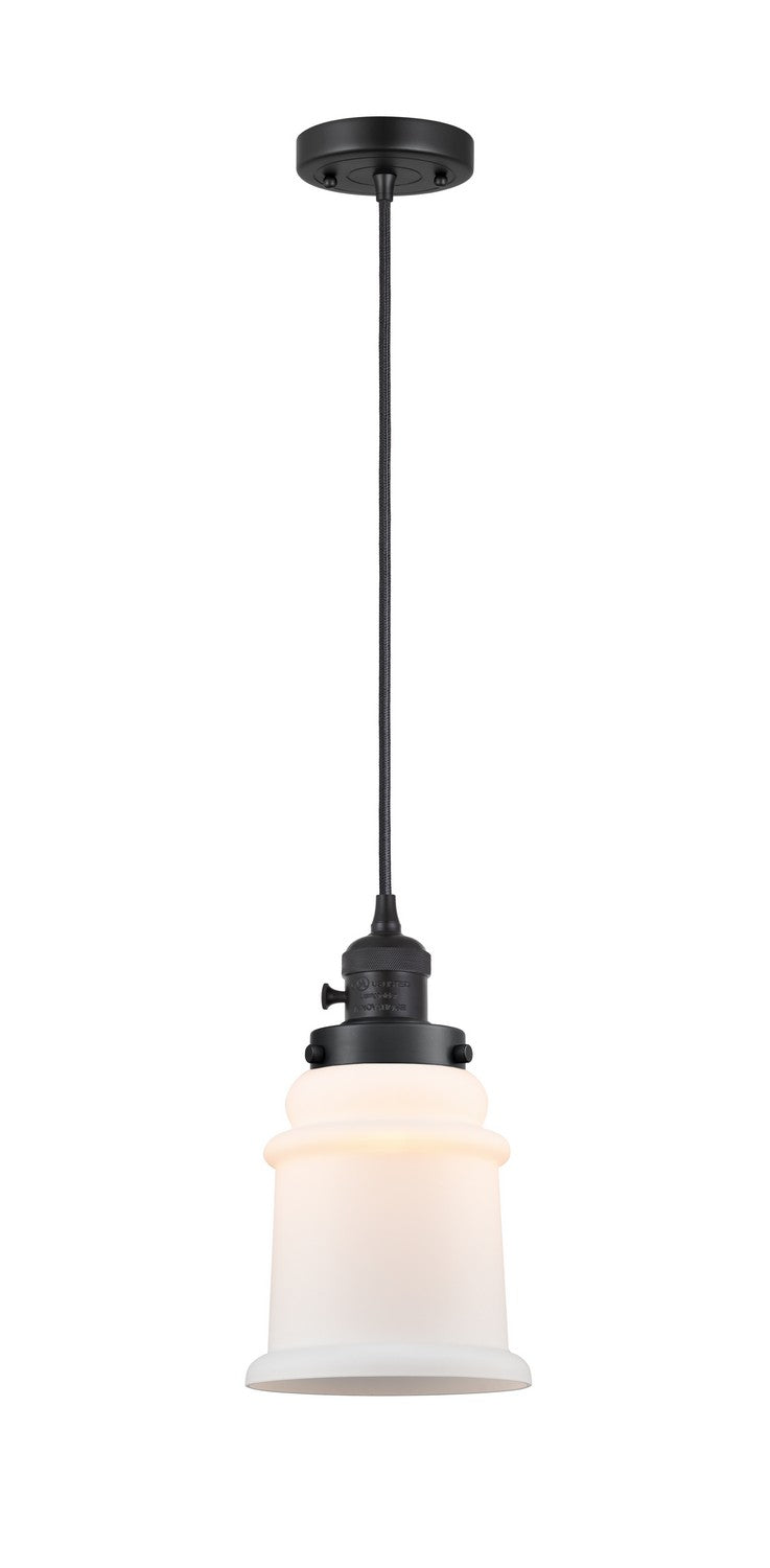 Innovations 201CSW-BK-G181 One Light Mini Pendant, Matte Black