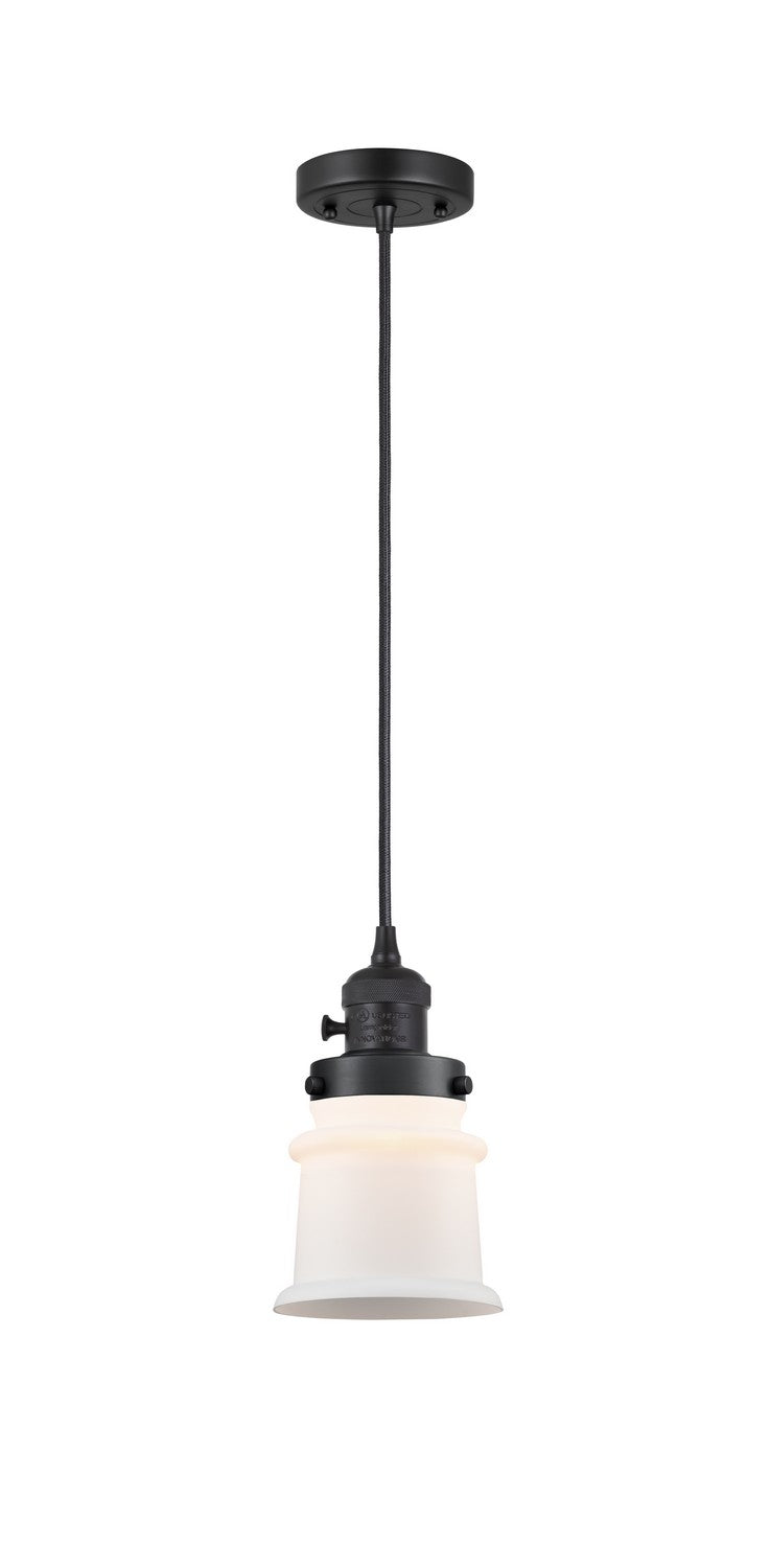Innovations 201CSW-BK-G181S One Light Mini Pendant, Matte Black