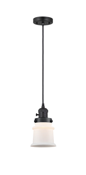 Innovations 201CSW-BK-G181S One Light Mini Pendant, Matte Black