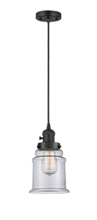 Innovations 201CSW-BK-G182 One Light Mini Pendant, Matte Black