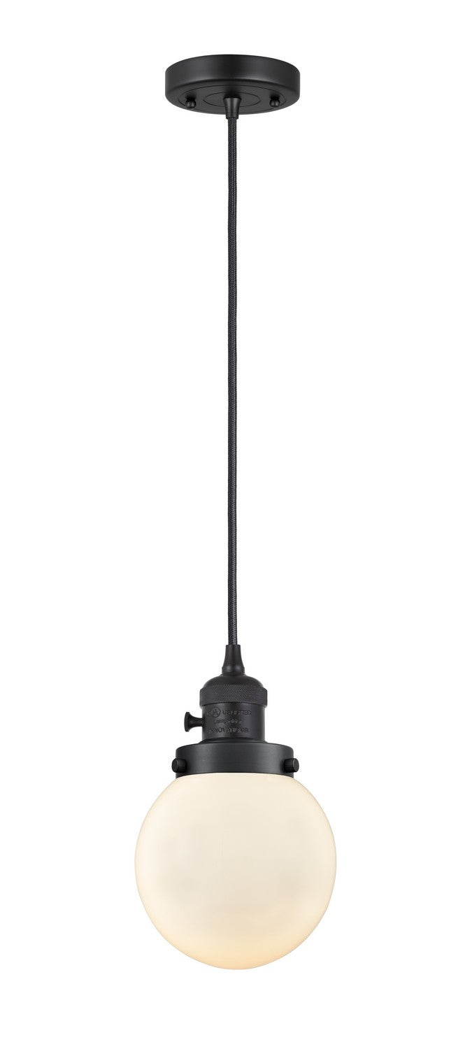 Innovations 201CSW-BK-G201-6-LED LED Mini Pendant, Matte Black