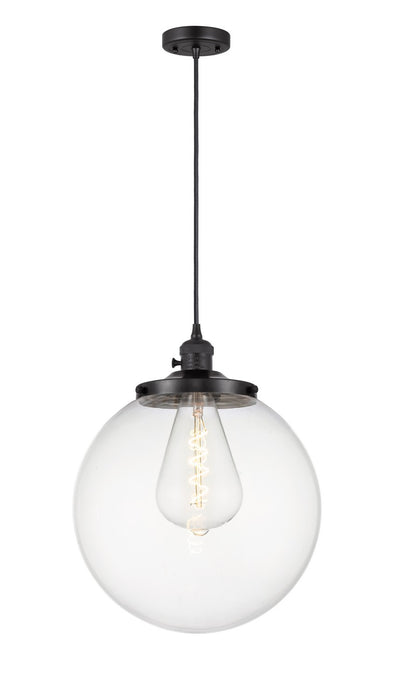 Innovations 201CSW-BK-G202-14 One Light Mini Pendant, Matte Black