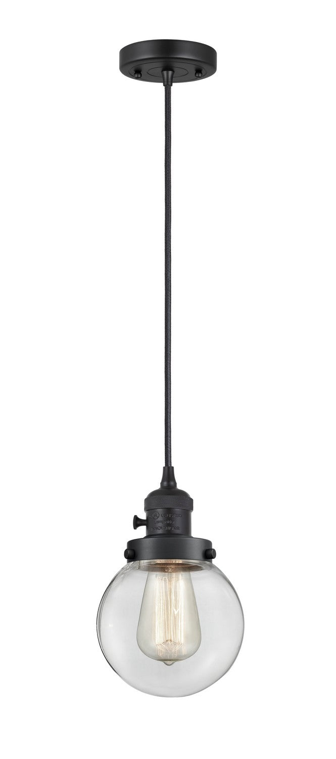 Innovations 201CSW-BK-G202-6-LED LED Mini Pendant, Matte Black