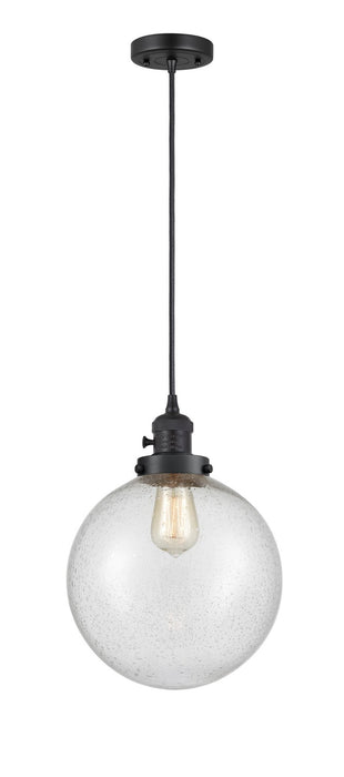 Innovations 201CSW-BK-G204-10 One Light Mini Pendant, Matte Black