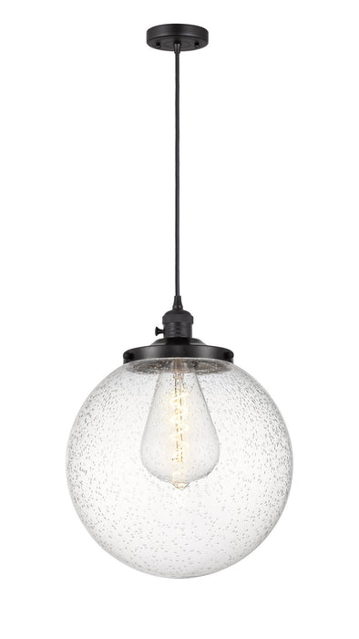 Innovations 201CSW-BK-G204-14 One Light Mini Pendant, Matte Black