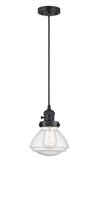 Innovations 201CSW-BK-G324 One Light Mini Pendant, Matte Black
