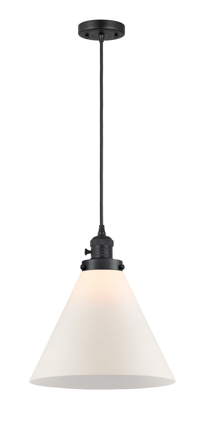 Innovations 201CSW-BK-G41-L One Light Mini Pendant, Matte Black