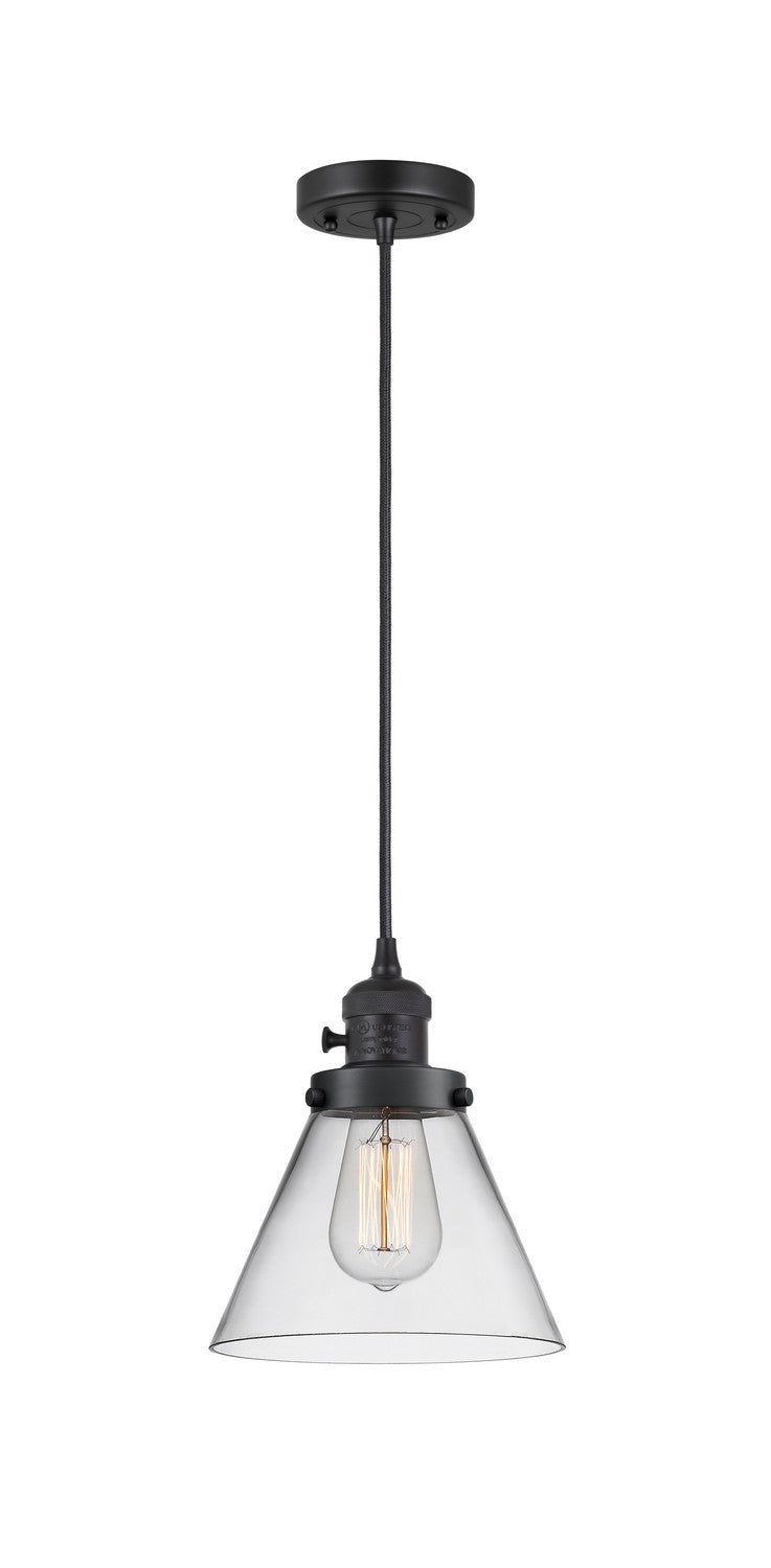 Innovations 201CSW-BK-G42 One Light Mini Pendant, Matte Black