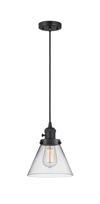 Innovations 201CSW-BK-G42 One Light Mini Pendant, Matte Black