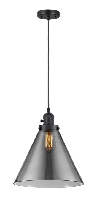 Innovations 201CSW-BK-G43-L One Light Mini Pendant, Matte Black