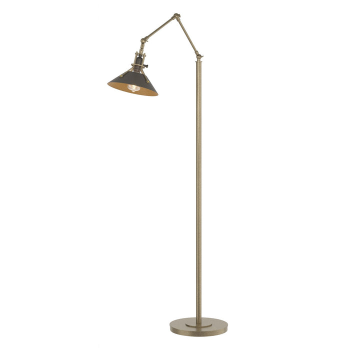 Hubbardton Forge 242215-SKT-84-07 One Light Floor Lamp, Soft Gold