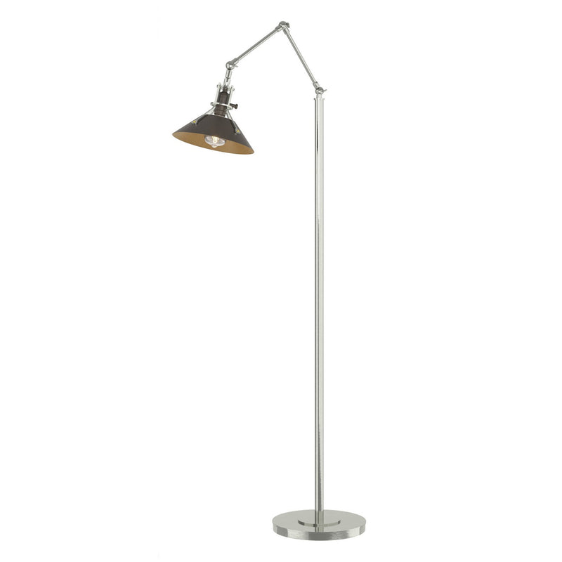 Hubbardton Forge 242215-SKT-85-14 One Light Floor Lamp, Sterling