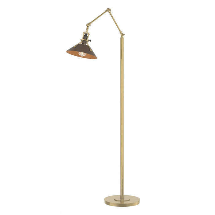 Hubbardton Forge 242215-SKT-86-05 One Light Floor Lamp, Modern Brass