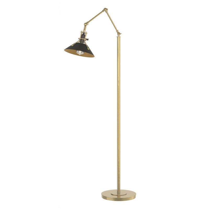 Hubbardton Forge 242215-SKT-86-10 One Light Floor Lamp, Modern Brass