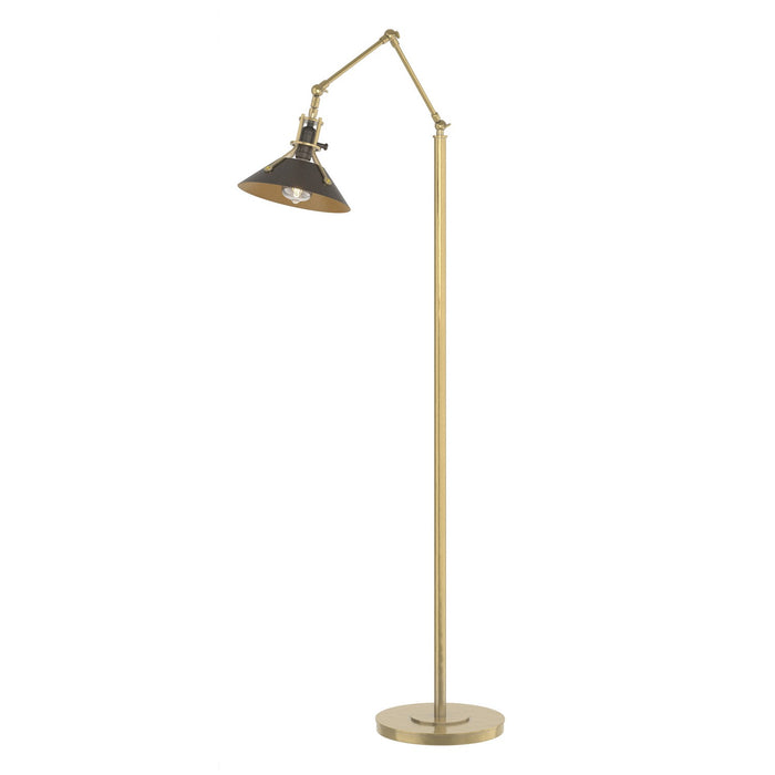Hubbardton Forge 242215-SKT-86-14 One Light Floor Lamp, Modern Brass