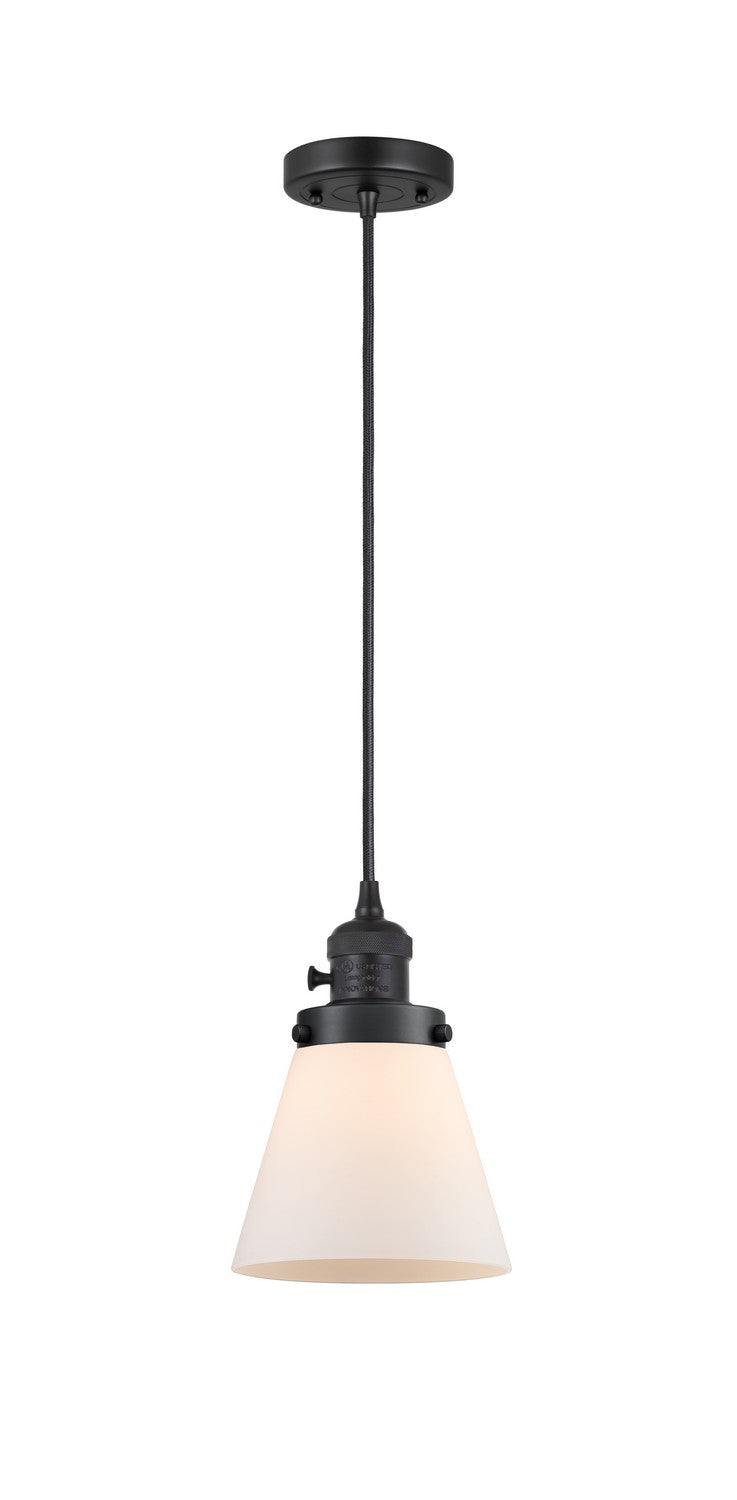 Innovations 201CSW-BK-G61 One Light Mini Pendant, Matte Black