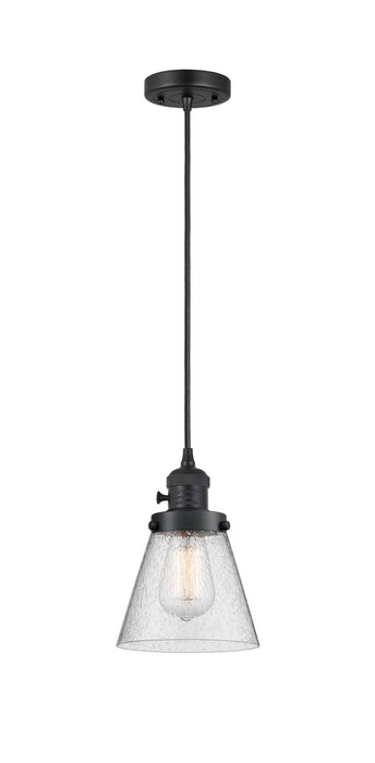 Innovations 201CSW-BK-G64 One Light Mini Pendant, Matte Black