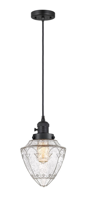 Innovations 201CSW-BK-G664-7-LED LED Mini Pendant, Matte Black