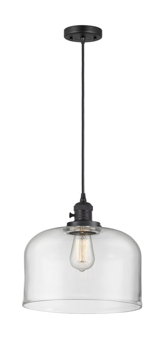 Innovations 201CSW-BK-G72-L One Light Mini Pendant, Matte Black