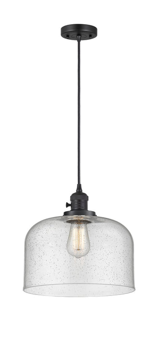 Innovations 201CSW-BK-G74-L One Light Mini Pendant, Matte Black