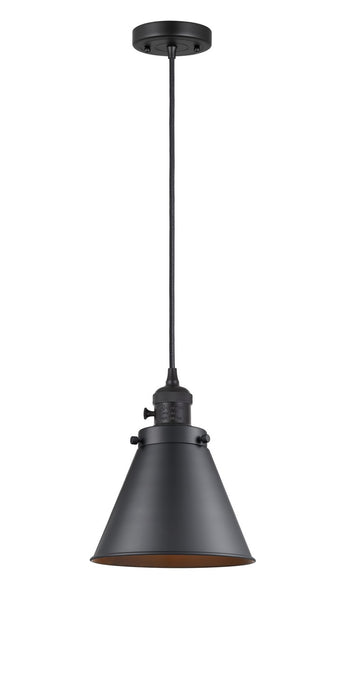 Innovations 201CSW-BK-M13-BK One Light Mini Pendant, Matte Black