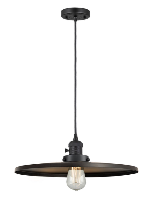 Innovations 201CSW-BK-MFR-BK-16 One Light Mini Pendant, Matte Black